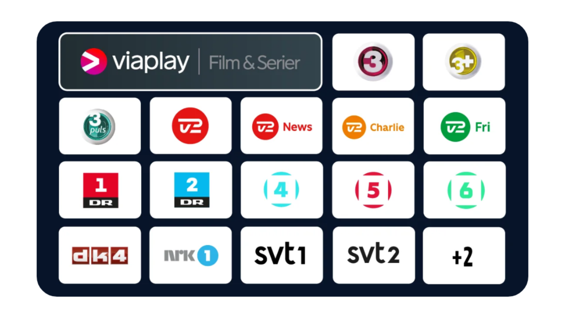 Basic - 18 TV-kanaler og Viaplay Film & Serier